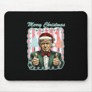 Preppy Merry Christmas Trump 2025 Xmas Make Xmas G Mouse Pad