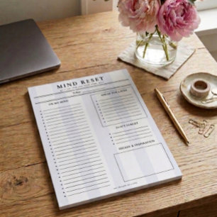 Preppy Mind Reset   Brain Dump List Notepad