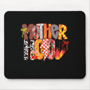Preppy Mother Hood Chequered Cherry Coquette Bow Mouse Pad