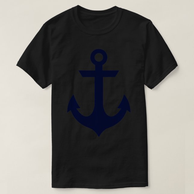 Preppy Nautical Anchor Gifts for Sailors Boaters & T-Shirt (Design Front)
