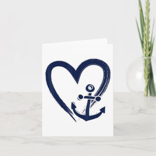 Preppy Nautical Anchor Sailors Boaters And Yachtin Card