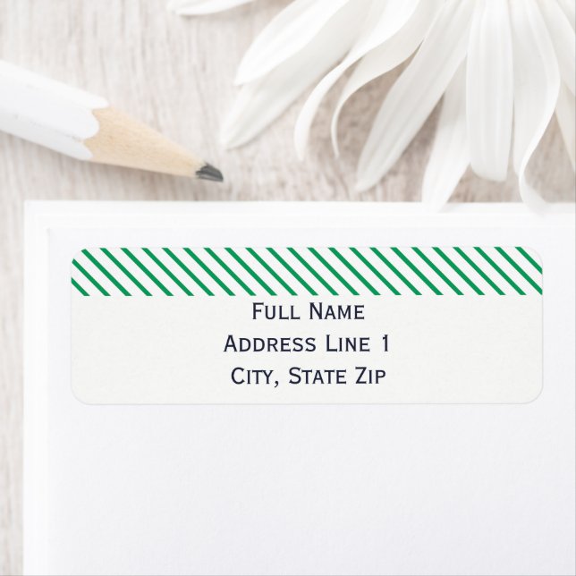 Preppy Nautical Holiday Return Address Label (Insitu)