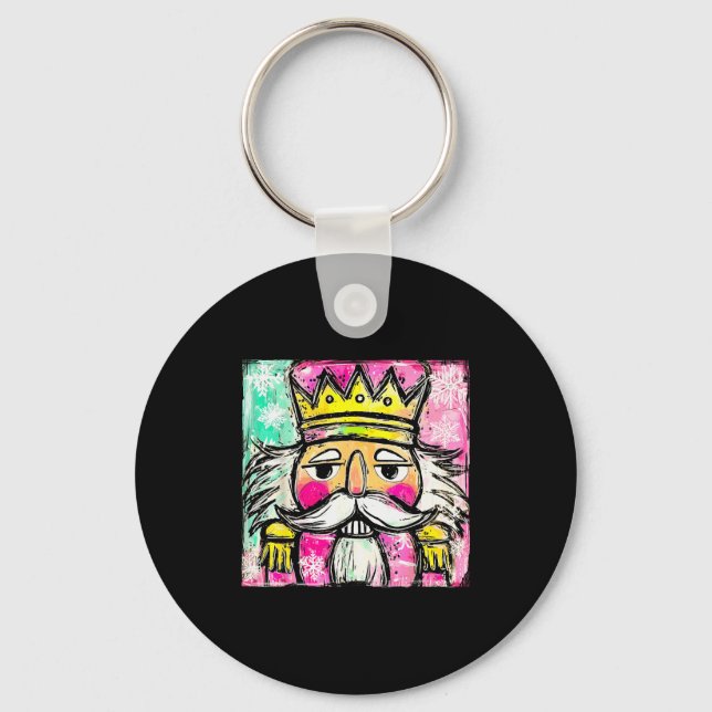 Preppy Nutcracker Christmas Girly Xmas Costume Kid Key Ring (Front)
