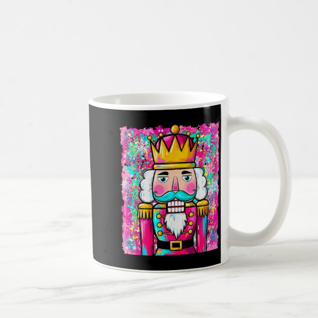 Preppy Nutcracker Merry Christmas Xmas Pajamas Wom Coffee Mug (Right)