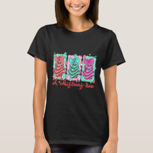 Preppy Oh Christmas Tree Funny Xmas Cakes Retro Co T-Shirt