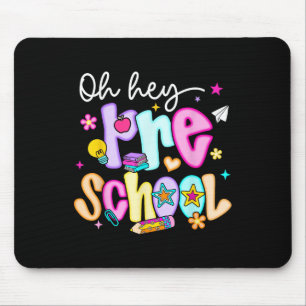 Preppy Oh Hey Preschool Back To School Teachers St Mouse Pad
