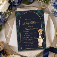 Preppy Old Money Teddy Bear Baby Shower