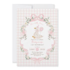 Preppy One Silly Goose Pink Bow Girl 1st Birthday