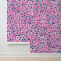 Preppy Palm Beach Blue & Pink Seashells