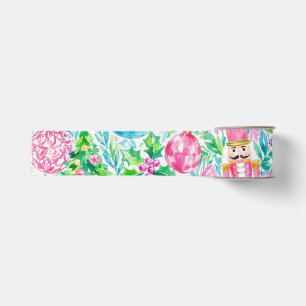 Preppy Palm Beach Christmas Nutcracker Grosgrain Ribbon