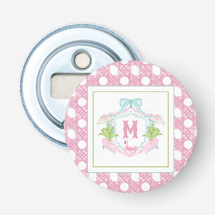 Preppy Palm Beach Monogram Crest Bottle Opener