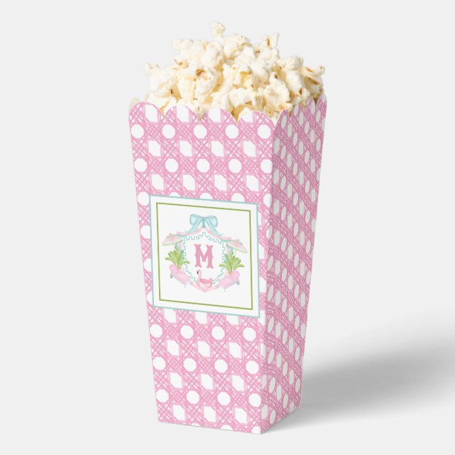 Preppy Palm Beach Monogram Crest Favour Box (Popped)