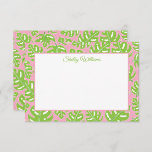 Preppy Palms Personalised Note Cards
