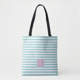 Preppy pastel striped Tote Bag