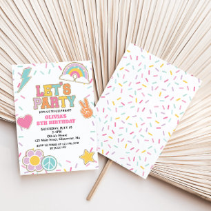 Preppy Patch Birthday Invitation