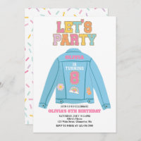 Preppy Patch jean jacket 8TH Birthday