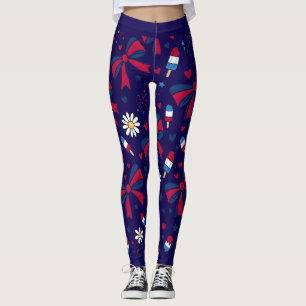 Preppy Patriotic Leggings