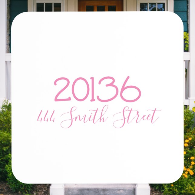 Preppy Personalised Zip Code Street Address Coaster (Creator Uploaded)