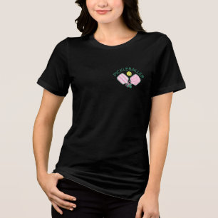  Preppy Pickleball Paddle Icon Women's Tri-Blend Shirt