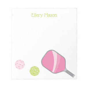 Preppy Pickleball Personalised Notepad