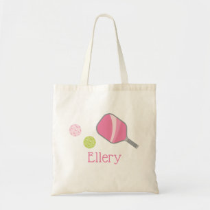 Preppy Pickleball Personalised Tote Bag