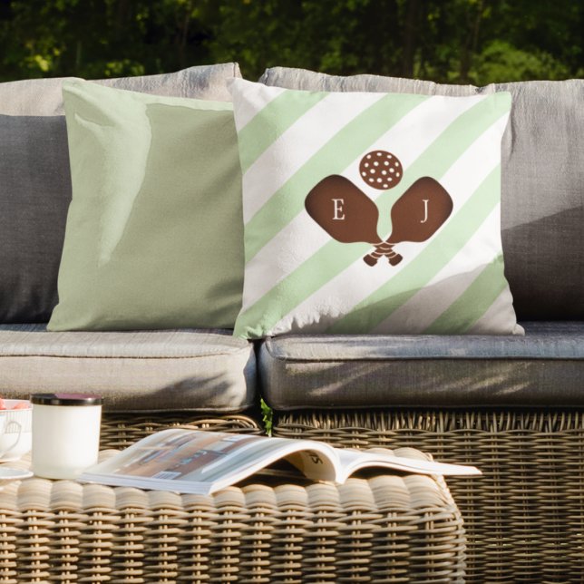 Preppy Pickleball Stripes Cushion (Creator Uploaded)