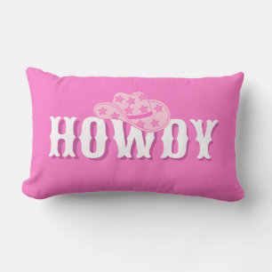 Preppy Pillow, Preppy Cow Girl  Lumbar Cushion