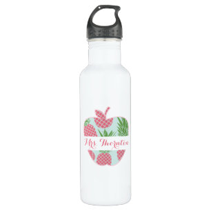 Preppy Pineapple Apple Personalised Teacher 710 Ml Water Bottle