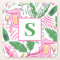 Preppy Pink Alligator Wine Personalised Monogram