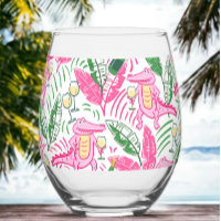Preppy Pink Alligator Wine