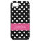 Preppy Pink and Black Polka Dots Personalised