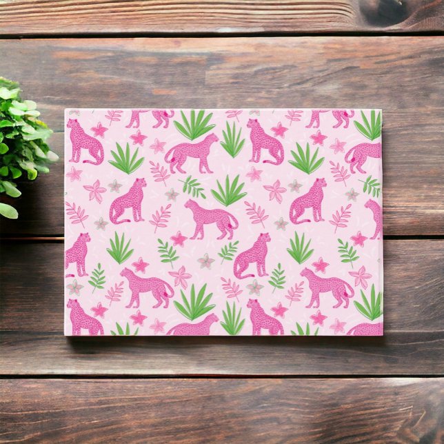 Preppy Pink Cheetah  Card (Creator Uploaded)