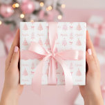 Preppy Pink Christmas Wrapping Paper<br><div class="desc">Our aesthetic wrapping paper is perfect for any occasion,  from birthdays to holidays and everything in between. It's the best way to show someone you care,  with a beautifully wrapped present that they'll cherish.</div>