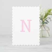 Preppy Pink Ginger Jar Monogram First Banner