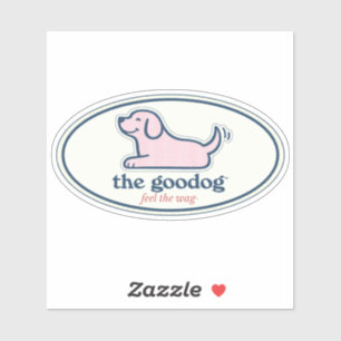 Preppy Pink Stripe Seersucker Dog Oval