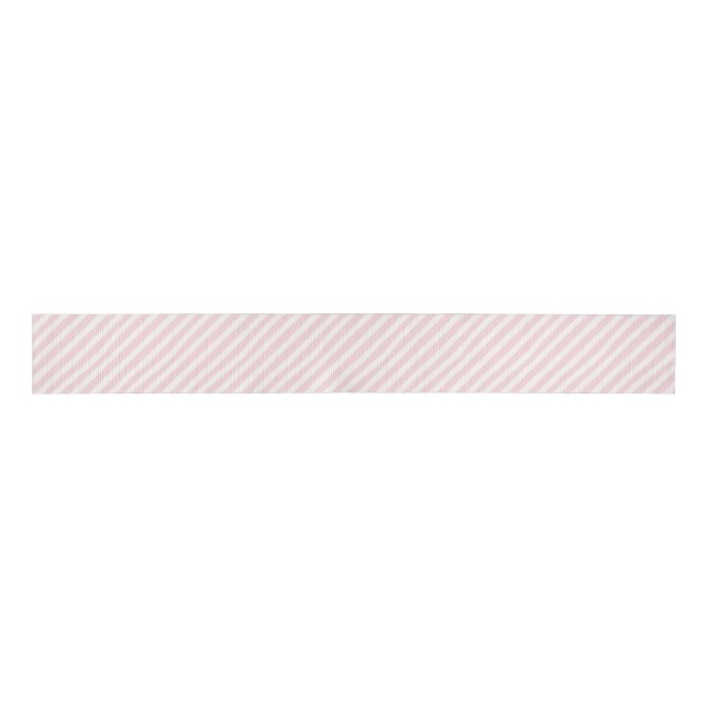 Preppy Pink Striped Grosgrain Ribbon (Front)