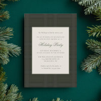 Preppy Plaid Festive Christmas Holiday Party