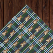 Preppy Plaid Teddy Bear Baby Shower