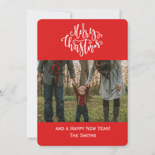 Preppy Polka Dot Christmas Holiday Photo Card