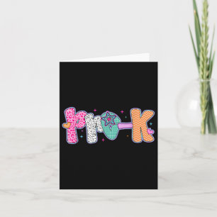 Preppy Pre-k Back To School Prek Teachers Girls Ki Card