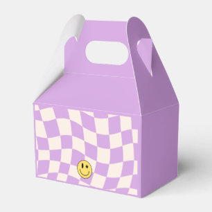 Preppy Purple Retro Y2K Smile Birthday Favour Box