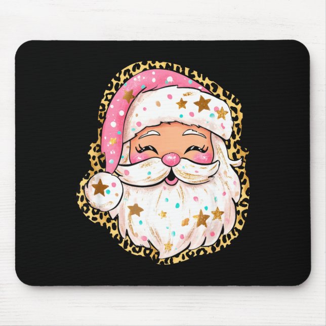 Preppy Santa - Christmas - Funny Christmas - Happy Mouse Pad (Front)