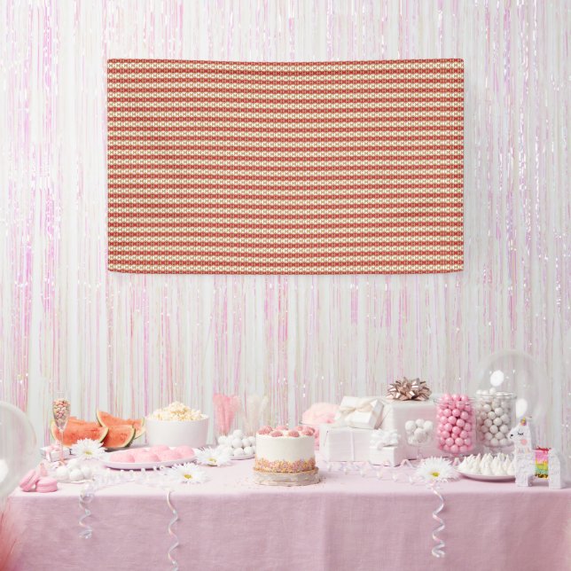 Preppy School Year Geometric Design Banner (Party)