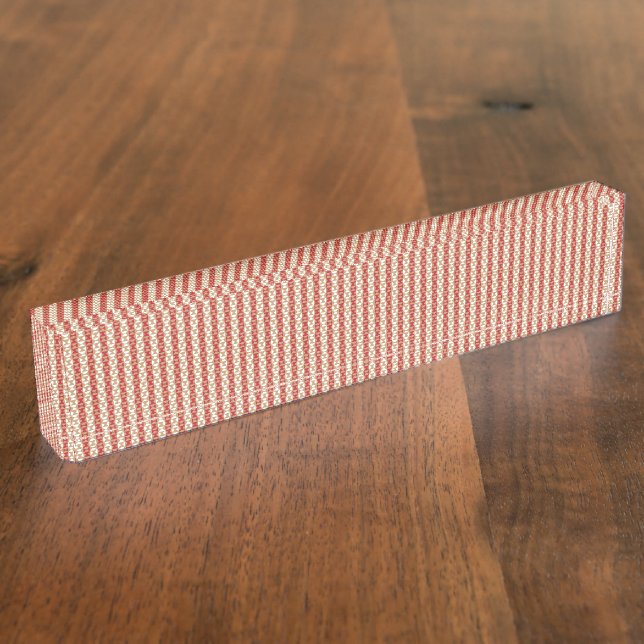 Preppy School Year Geometric Design Nameplate (Side)
