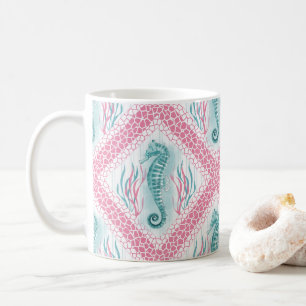 Preppy Seahorse Coffee Mug