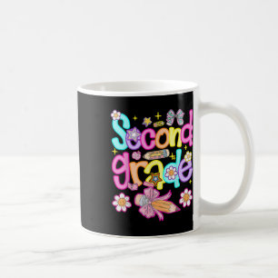 Preppy Second Grade Back To School 2nd Grade Girl Coffee Mug