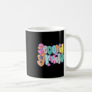 Preppy Second Grade Back To School 2nd Grade Teach Coffee Mug