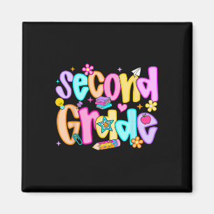 Preppy Second Grade Back To School 2nd Grade Teach Magnet