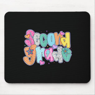 Preppy Second Grade Back To School 2nd Grade Teach Mouse Pad