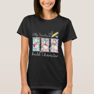 Preppy Silly Teacher Goose Build Character Byck To T-Shirt